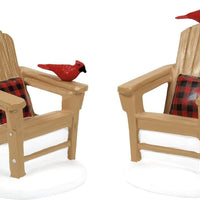 Best Seats Around 2 pcs Department 56 Village Accessories 6013634 cardinal chair