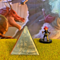 Steel Grey Resin Pyramid Dungeon & Dragons D&D pathfinder crystal terrain rpg