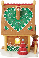 
              Gingerbread Mouse House Tails with Heart lit building Christmas Holiday 6015294
            