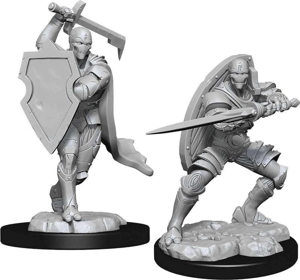 Male Warforged Fighter 2 pk Nolzur's D&D miniature Dungeons Dragons unpainted Z