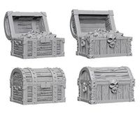 
              Chests 2 pk Deep Cuts Pathfinder miniature D&D unpainted wooden treasure terrain
            