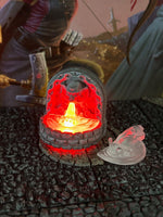 
              Red LED Light Up Lit 3 pc Stone Fountain Dungeon & Dragons D&D painted terrain
            