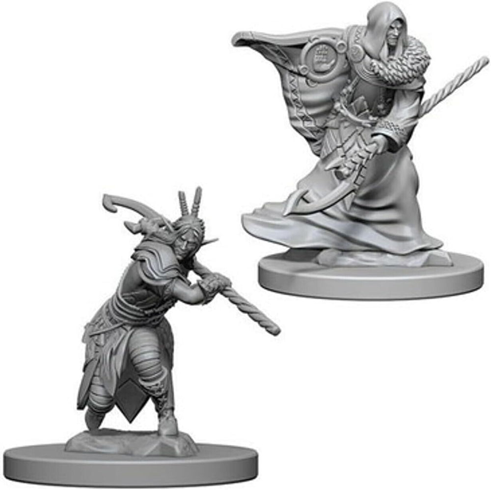 Male Elf Druid 2 pk Nolzur's D&D miniature Dungeons Dragons unpainted wizard Z