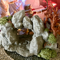 Huge Rocky Cave / Lair miniature Dungeon & Dragons D&D painted terrain cavern