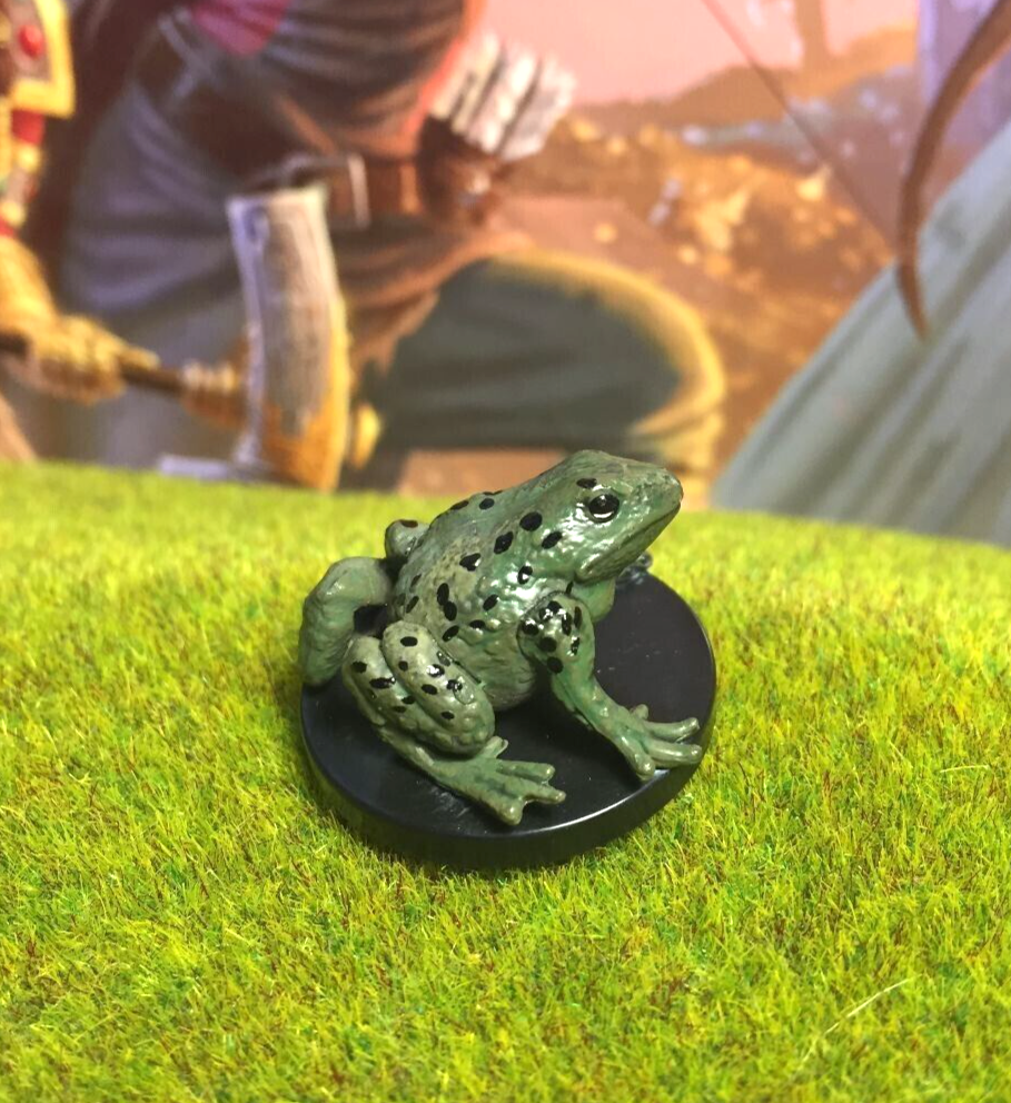 Giant Frog D&D Miniature Dungeons Dragons Kingmaker medium toad druid animal 7 Z