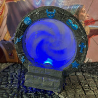 Lit Painted Magic Wizard Portal Gate Light up miniature Dungeon & Dragons D&D Bl