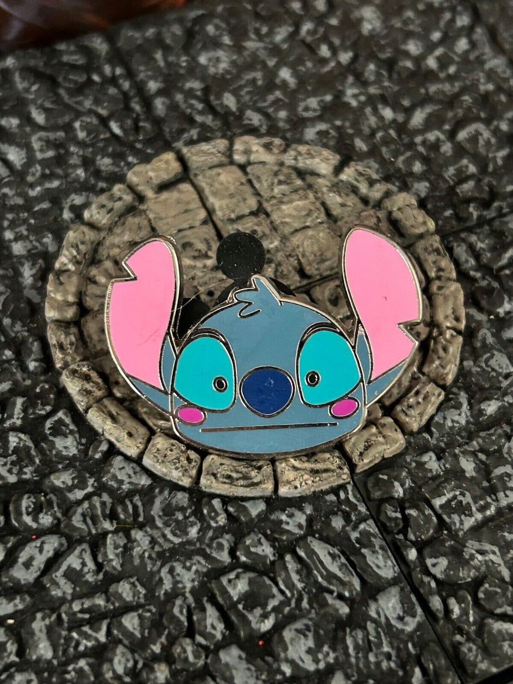 Stitch Embarrassed Emoji Blitz Cuties Booster Disney Collectible Trader Pin