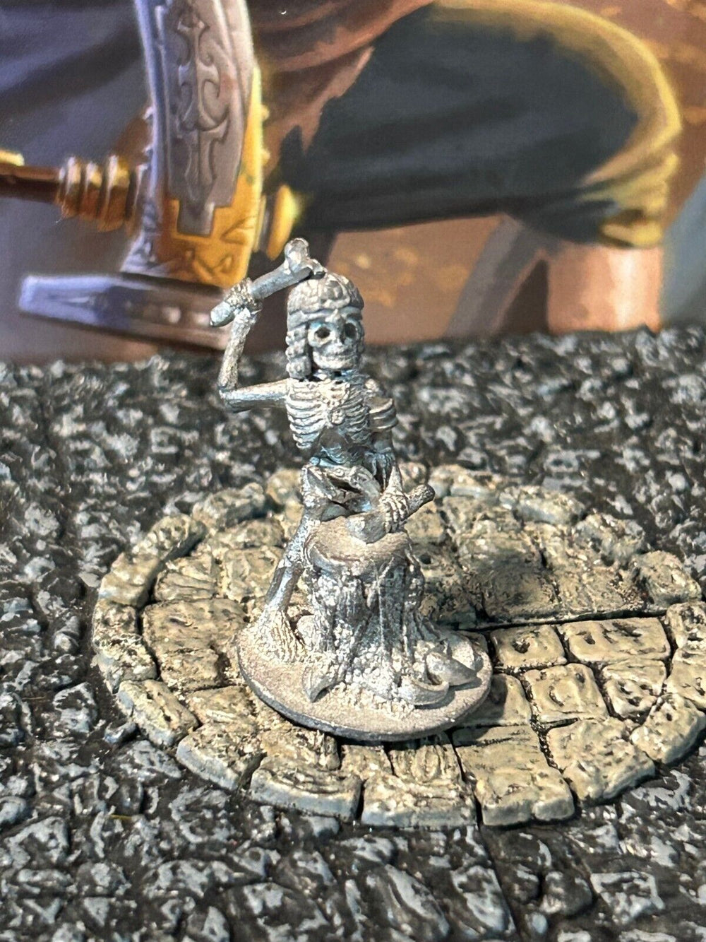 Undead Skeleton Drummer Vintage Ral Partha Miniature D&D Dungeons Dragons