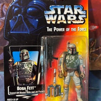 Boba Fett Bounty Hunter Red Card Star Wars Power of the Force POTF Empire 1995