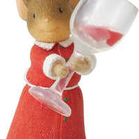 More Wine Please mouse 6008823 Tails with Heart Enesco figurine Christmas Z