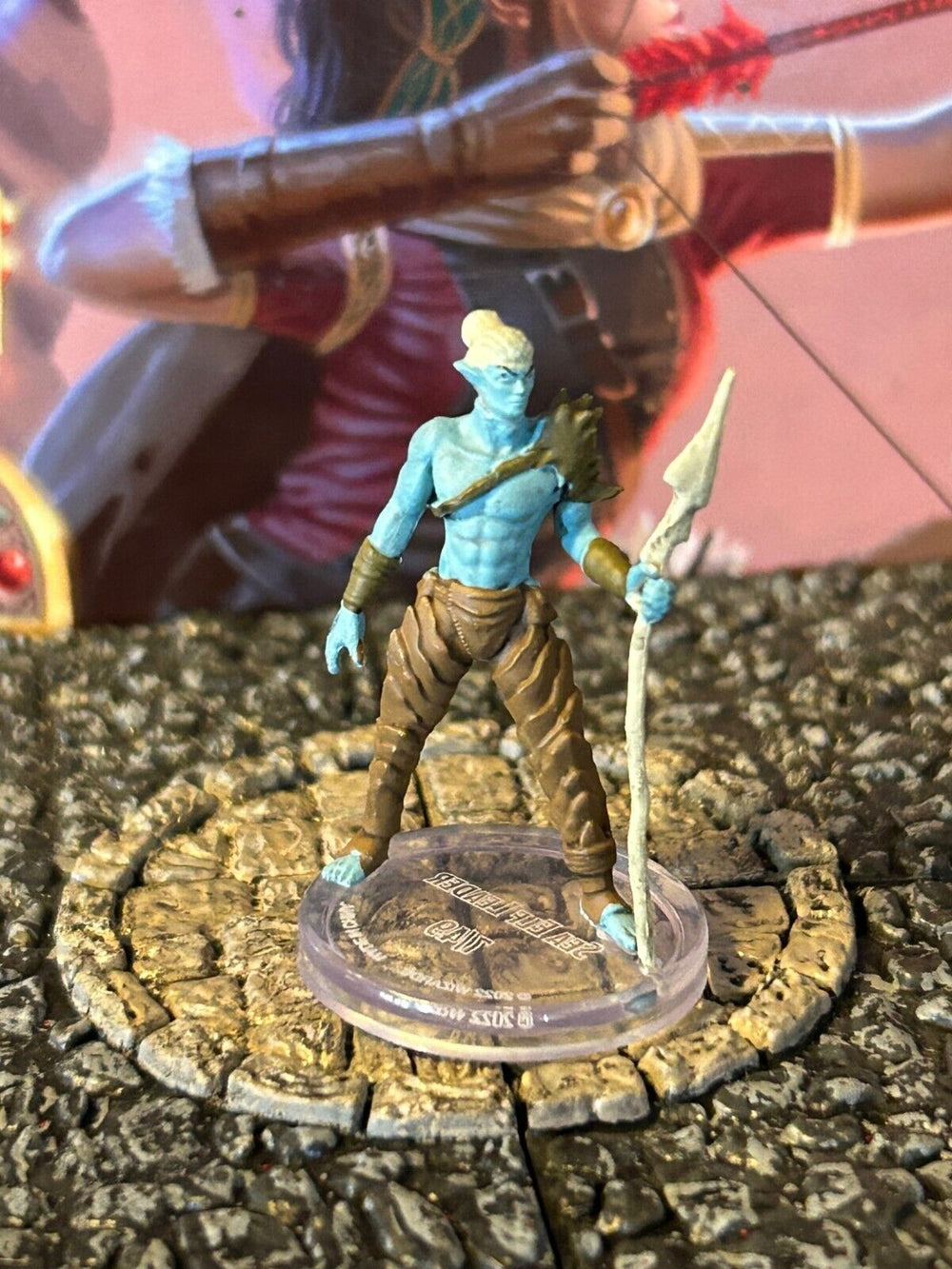 Sea Elf Leader D&D Miniature Dungeons Dragons Dragonlance Shadow 7 fighter Z