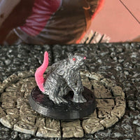 Giant Rat printed painted miniature Dungeon & Dragons D&D familiar druid medium