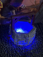 
              LED Light Up Blue Magic Lit Stone Well Dungeon & Dragons D&D terrain printed
            