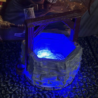 LED Light Up Blue Magic Lit Stone Well Dungeon & Dragons D&D terrain printed