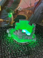 
              Light Up Green Magic Lit Stone Well Ruins Dungeon & Dragons D&D terrain printed
            