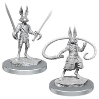 Harengon Rogues 2 pk Nolzur's D&D miniature Dungeons Dragons unpainted rogue Z