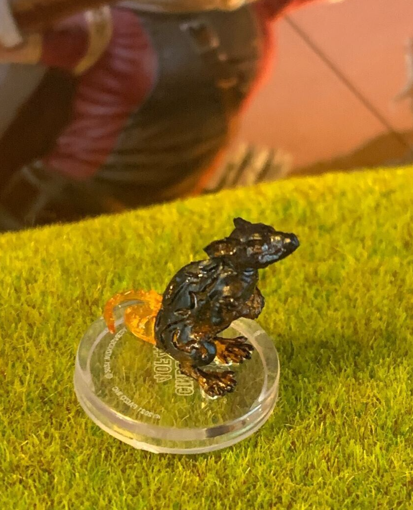 Cinder Rat D&D Miniature Dungeons Dragons Bestiary Unleashed elemental fire 4 Z