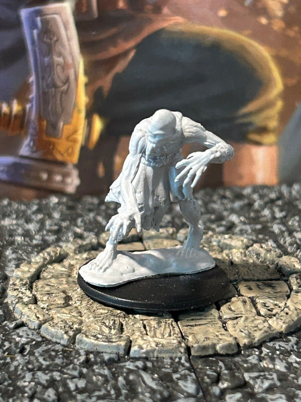 Undead Ghoul D&D plastic primered miniature Dungeons Dragons unpainted ghast b