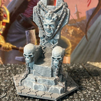 Stone Throne of Skulls & Chains miniature Dungeon & Dragons D&D painted terrain