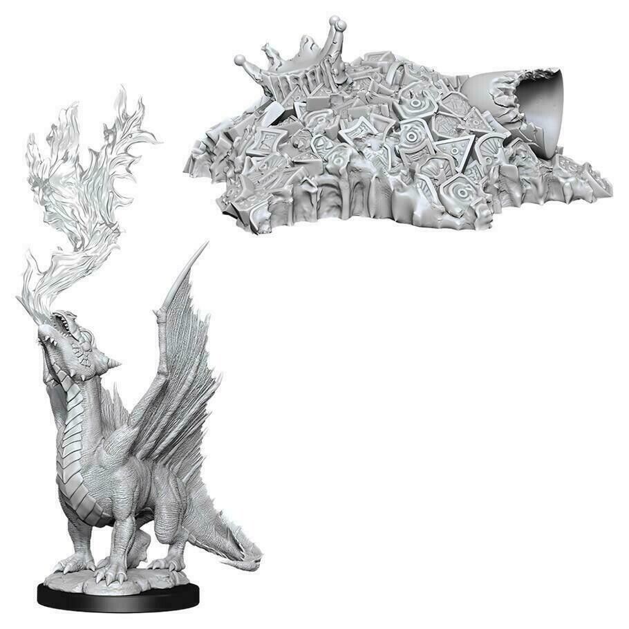 Gold Dragon Wyrmling Nolzur's D&D miniature Dungeons Dragons unpainted W11 Z