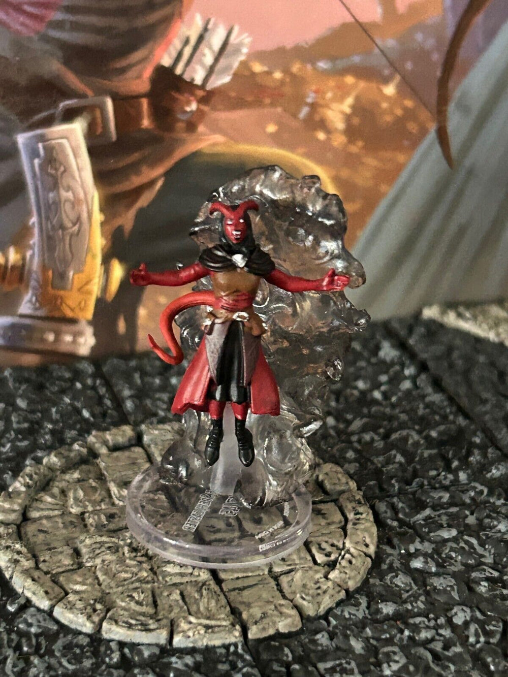 Vampire Spellcaster tiefling D&D Miniature Dungeons Dragons Boneyard wizard 17 Z