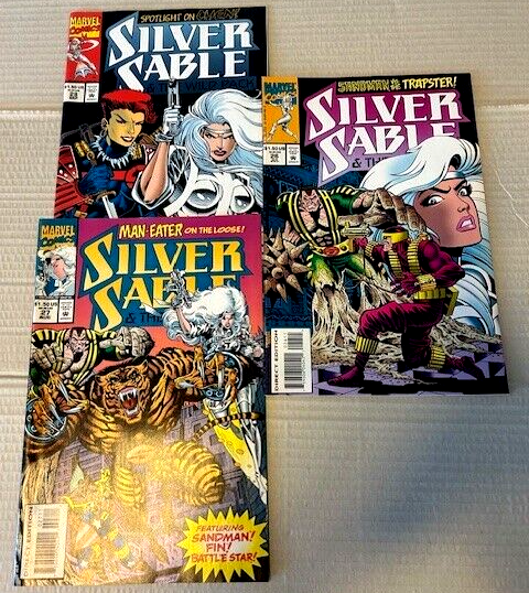 Silver Sable & Wild Pack (1994) Comic Lot Issues #26-28 F-VF Marvel