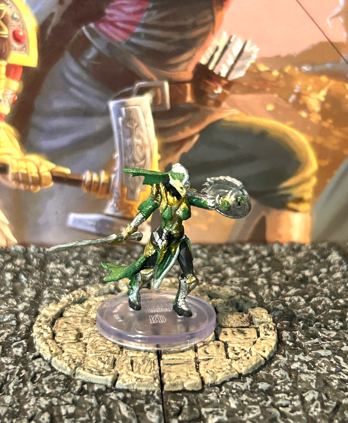 Allevrah Elf General D&D Miniature Dungeons Dragons Rusty Dragon Inn 35 fighter