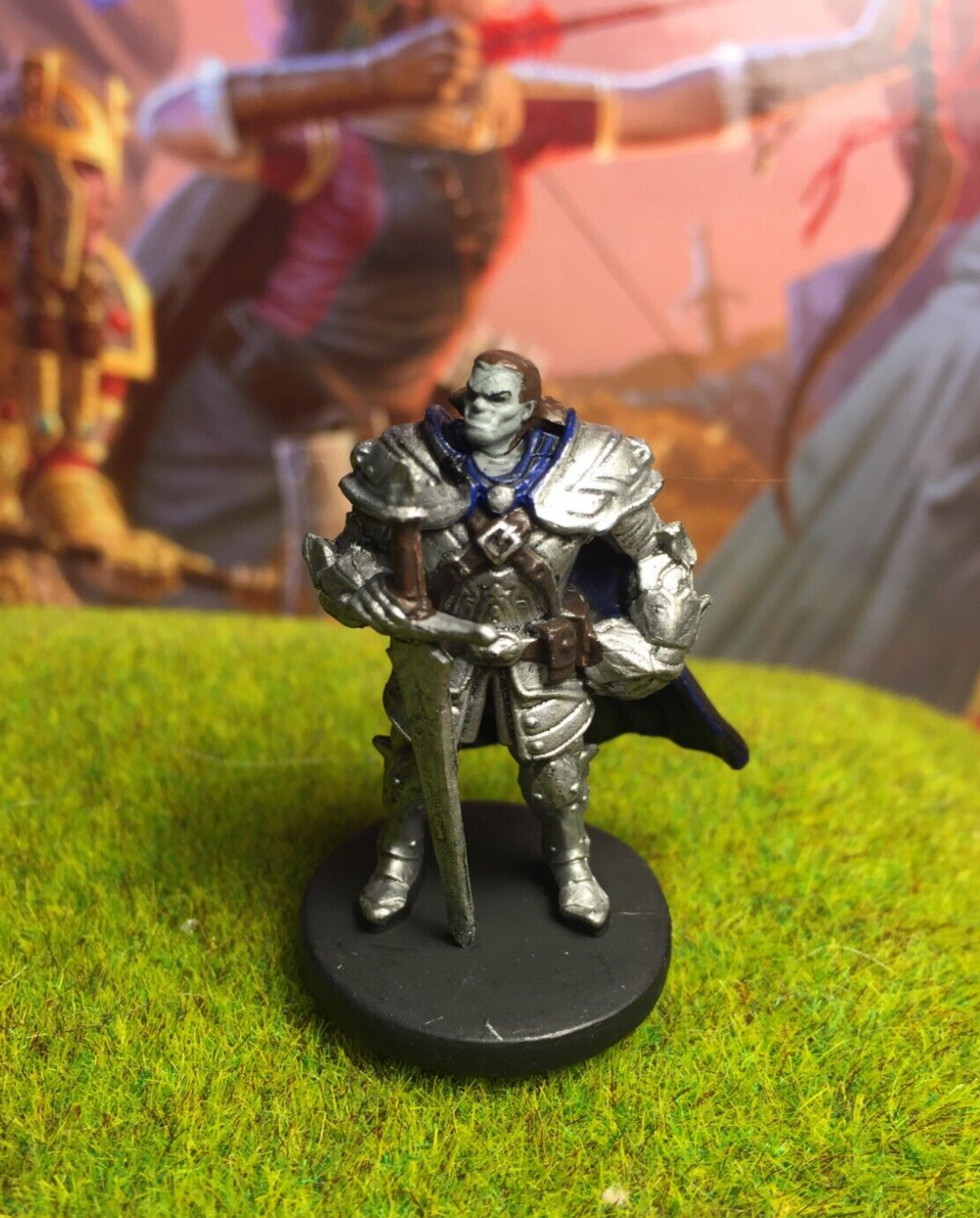 Half Orc Paladin D&D Miniature Dungeons Dragons Rage of Demons 15 fighter knight