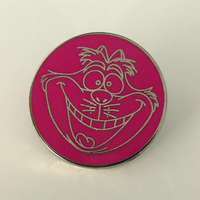 Cheshire Cat Character Faces Booster 2016 Disney Collectible Trader Pin pink