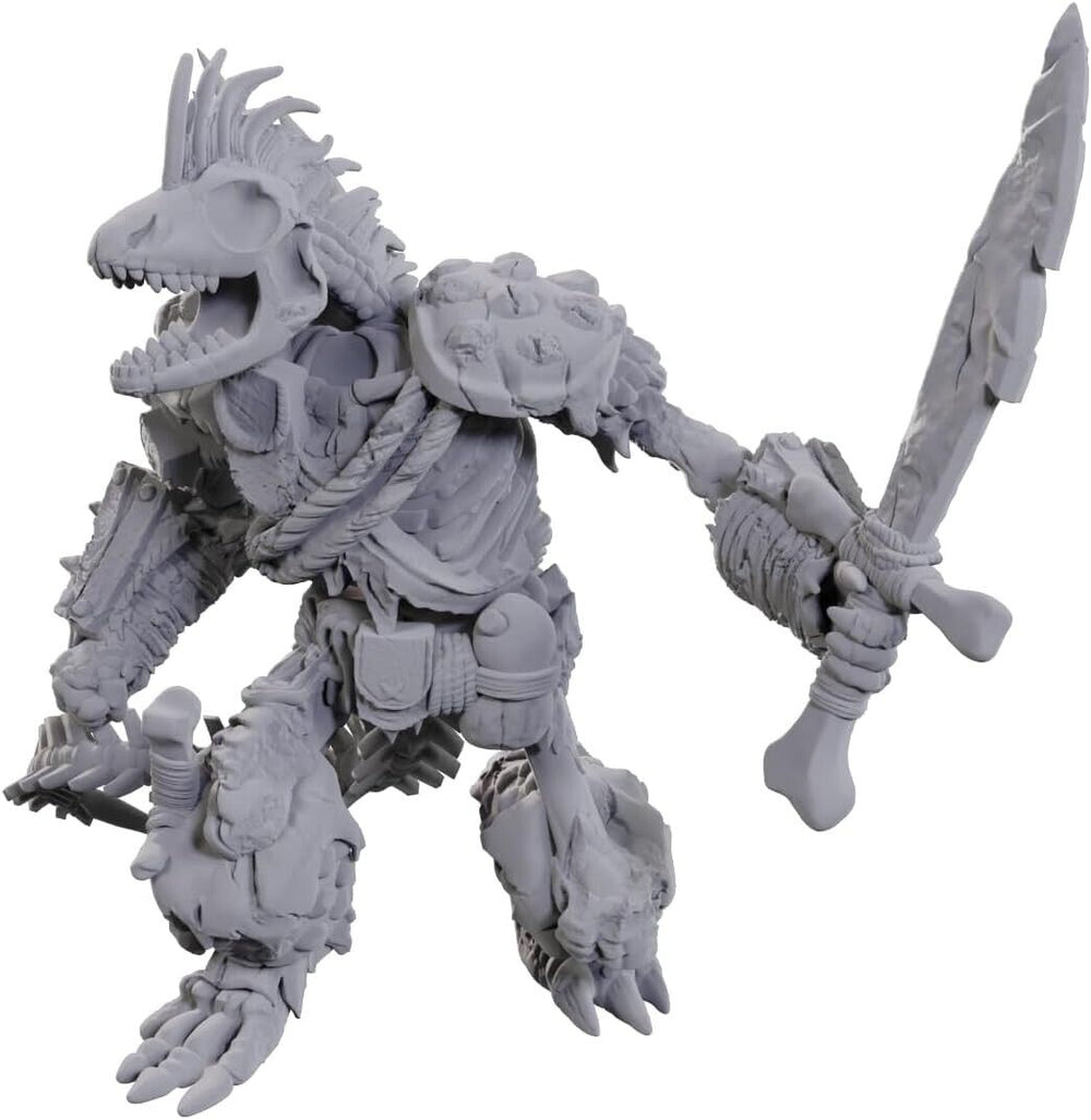 Lizardfolk Skeleton W23 Nolzurs D&D miniature Dungeons Dragons unpainted warrior