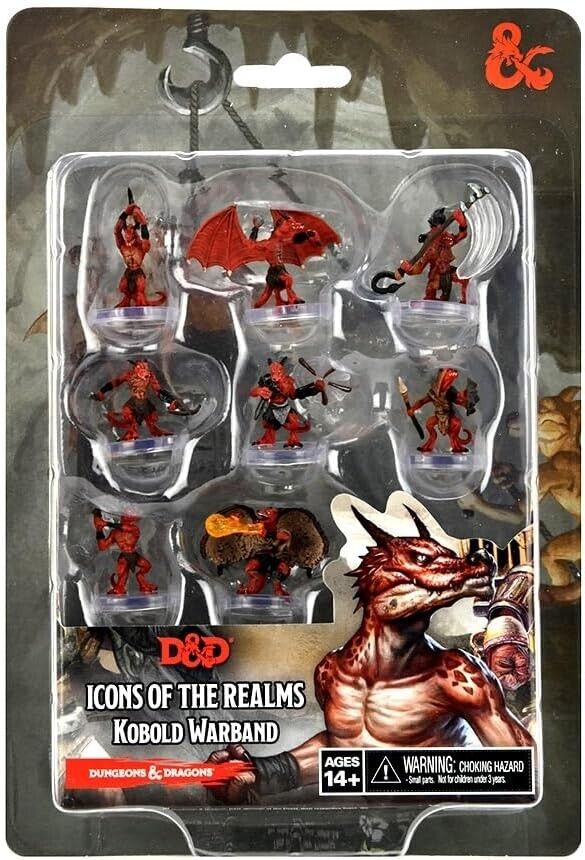 Kobold Warband 8 pc pack Icons of the Realms D&D Miniature Dungeons Dragons A