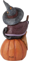 
              Black Cat on Pumpkin 6009515 Jim Shore Heartwood Creek Halloween Jack O Lantern
            