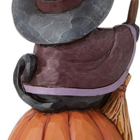 Black Cat on Pumpkin 6009515 Jim Shore Heartwood Creek Halloween Jack O Lantern