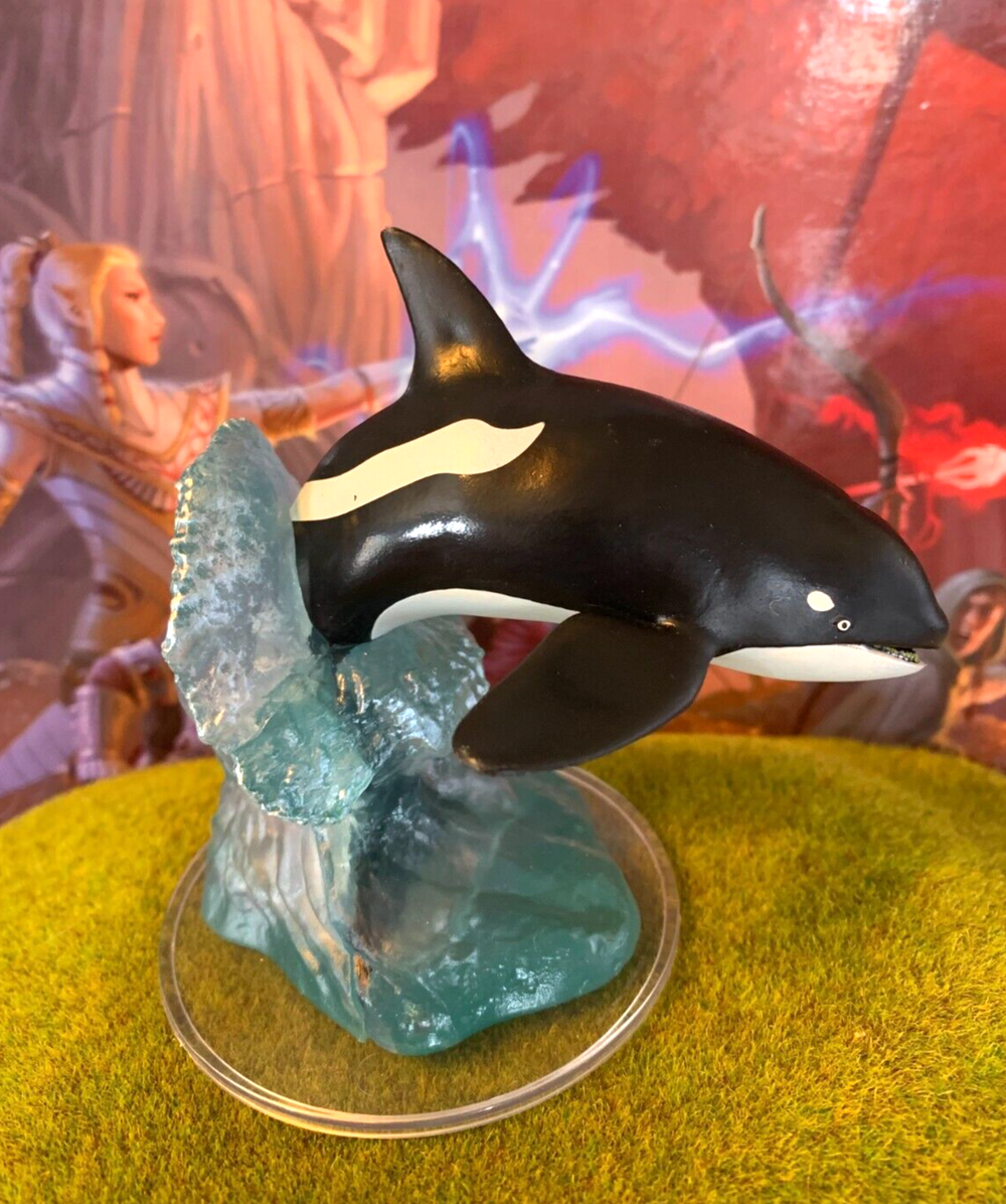Killer Whale D&D Miniature Dungeons Dragons Icewind Dale Rime huge orca 30 Z