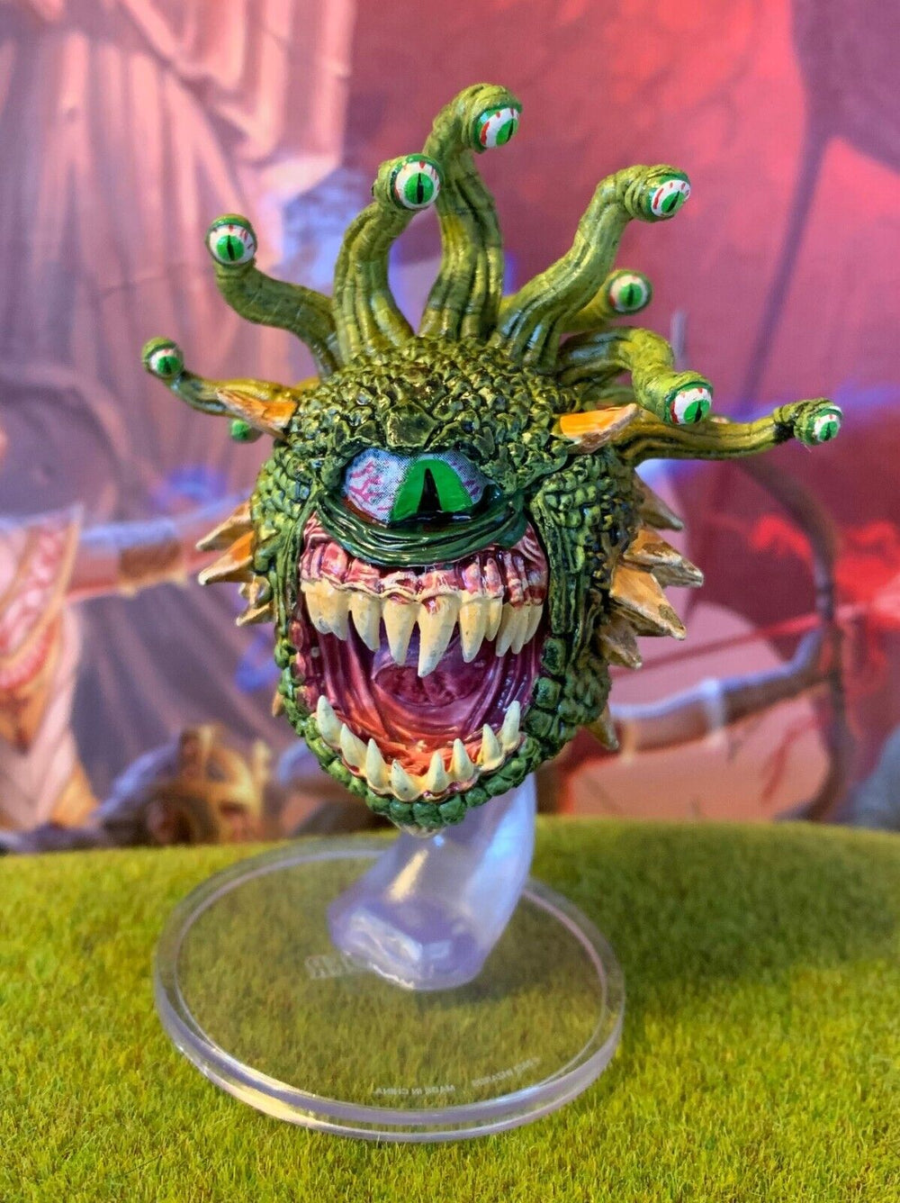 Beholder D&D Miniature Dungeons Dragons Beholder Box set large eye tyrant green