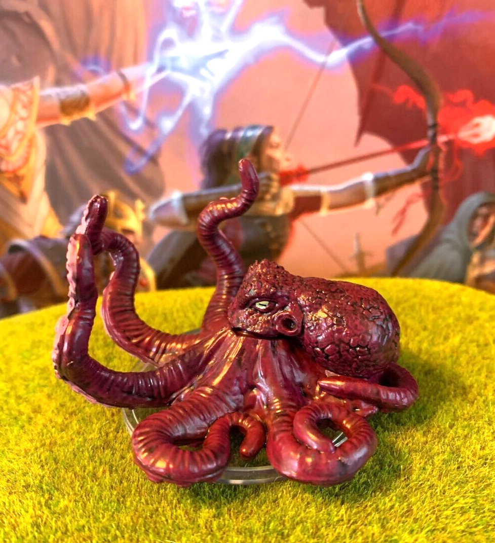 Giant Octopus D&D Miniature Dungeons Dragons Wild Shape Polymorph druid large