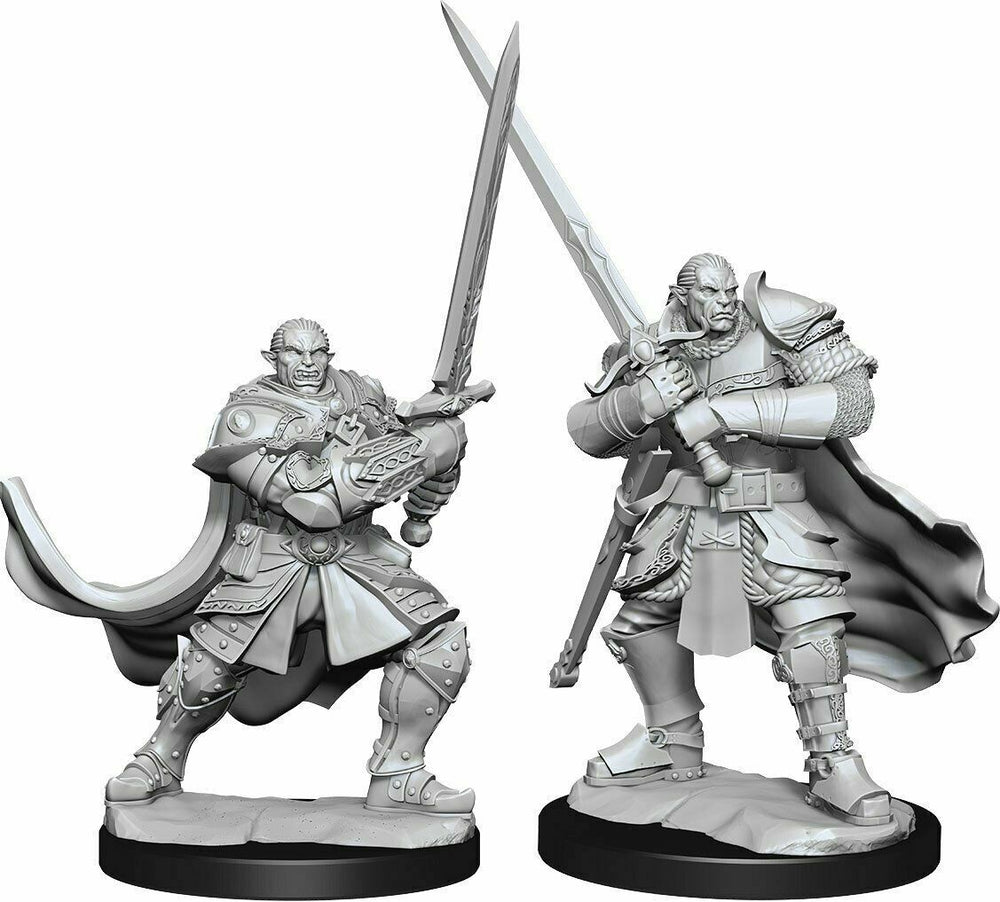 Half Orc Paladin Male W15 Nolzur's D&D miniature Dungeons Dragons unpainted Z