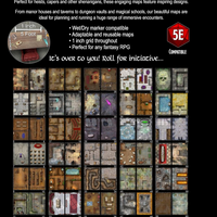 Big Book of Battle Mats Rooms Vaults & Chambers by Loke, Board Game Maps