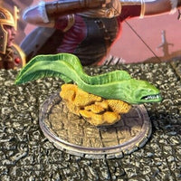 Giant Sea Eel D&D Miniature Dungeons Dragons Seas & Shores large 30 moray green