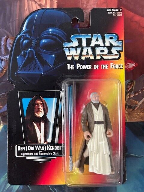 Ben Obi-Wan Kenobi Long Saber Red Card Star Wars Power of the Force POTF 1995