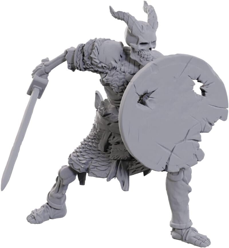 Tiefling Skeleton W23 Nolzur's D&D miniature Dungeons Dragons unpainted warrior