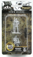 
              Town Guards 2 pk Deep Cuts Pathfinder miniature D&D unpainted human militia W4 Z
            