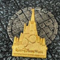 50th Anniversary Gold Golden Castle Kingdom Disney Collectible Trader Pin
