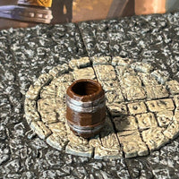 Empty Wooden Barrel printed painted miniature Dungeon & Dragons D&D terrain wood