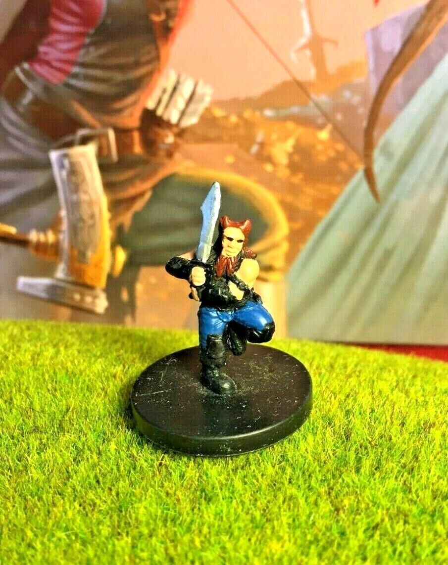 Dwarf Barbarian D&D Miniature Dungeons Dragons Dragoneye rogue fighter monk 18 A