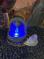 
              Blue LED Light Up Lit 3 pc Stone Fountain Dungeon & Dragons D&D painted terrain
            