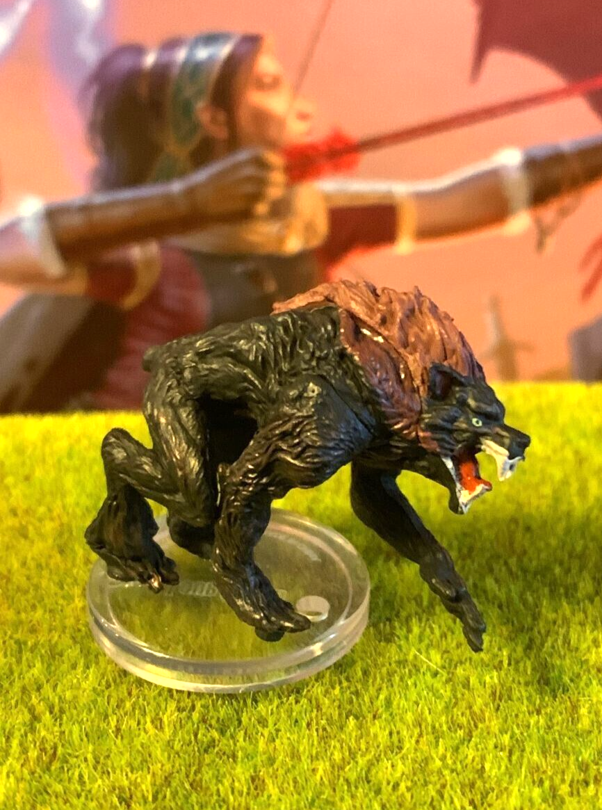 Loup Garou D&D Miniature Dungeons Dragons Van Richten's Guide Ravenloft werewolf