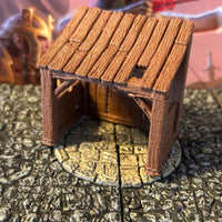 Open Hay Shed miniature Dungeon & Dragons D&D painted terrain barn village farm