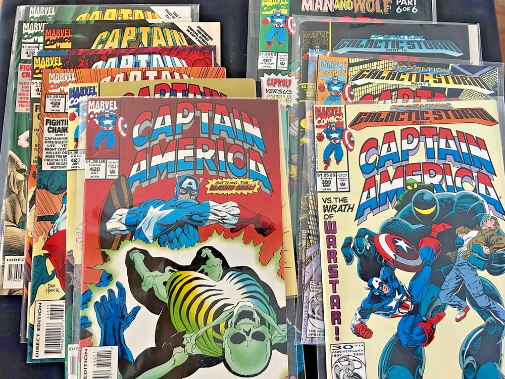 Captain America Comic Book Lot # 398-400, 407, 420-430, 432 (1992) F/VF Marvel