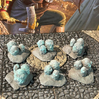 6 pc Cavern Rock egg terrain set Dungeon miniature Dungeon & Dragons D&D painted